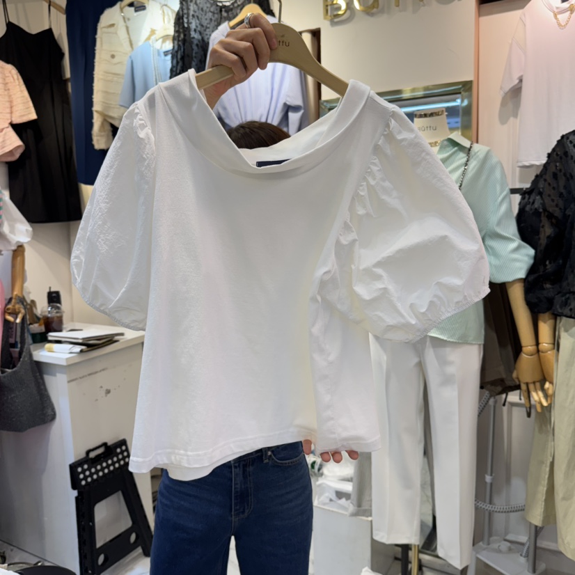 BUTTU東大門代購女裝新品25春夏真品人氣推薦職業襯衫蕾絲衫10 O CLOCK/Buttu襯衫/蕾絲衫圖色1