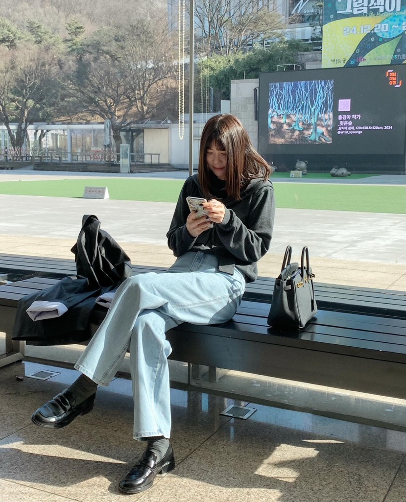 COURGETTE韓國㊣直郵東大門代購女裝新品推薦25春夏熱賣牛仔褲COURGETTE牛仔褲