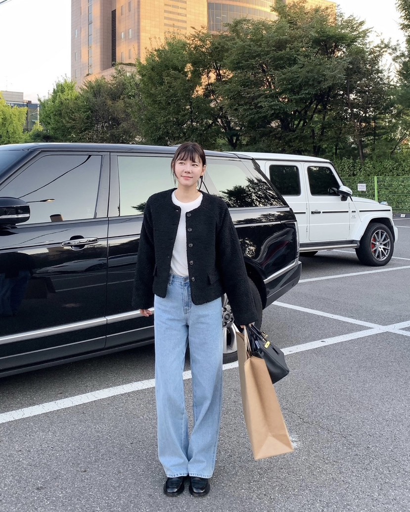 COURGETTE韓國㊣直郵東大門代購女裝新品推薦25春夏熱賣牛仔褲COURGETTE牛仔褲