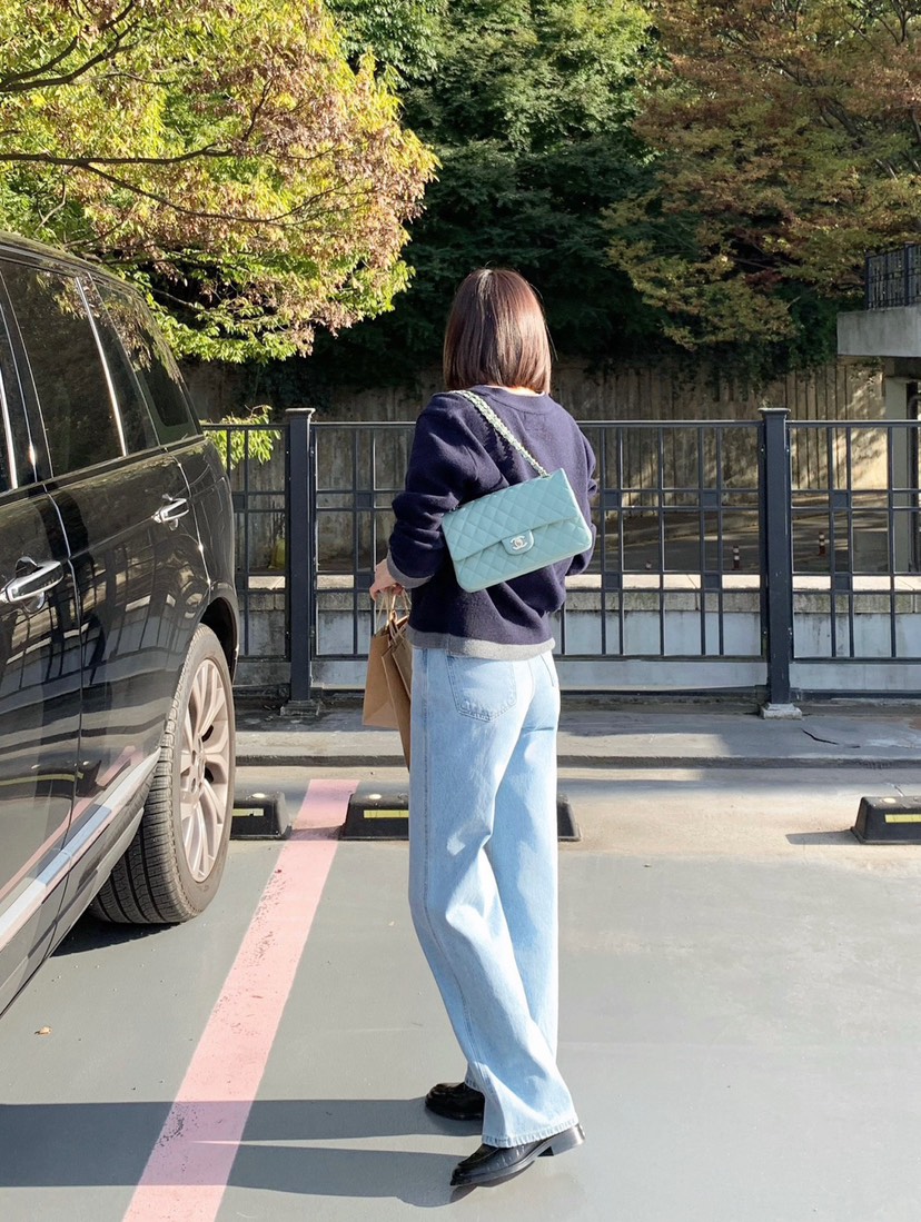 COURGETTE韓國㊣直郵東大門代購女裝新品推薦25春夏熱賣牛仔褲COURGETTE牛仔褲