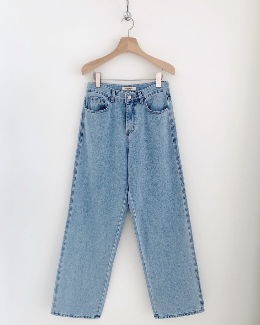 COURGETTE韓國㊣直郵東大門代購女裝新品推薦25春夏熱賣牛仔褲COURGETTE牛仔褲