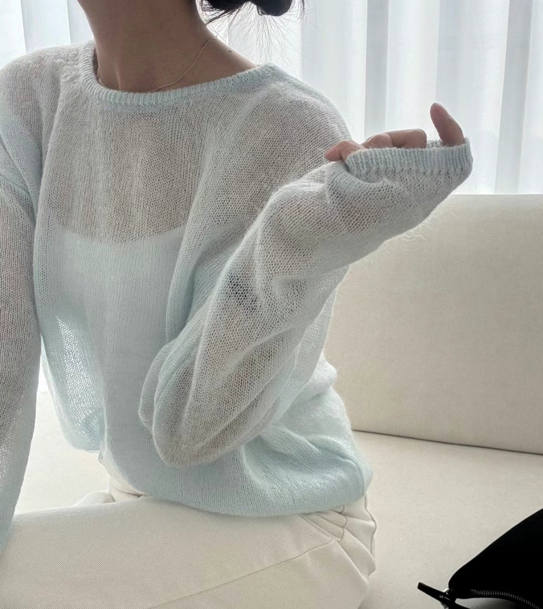 RIPPLE韓國直郵㊣東大門實拍女裝新品熱賣時尚針織衫不含內搭RIPPLE針織衫
