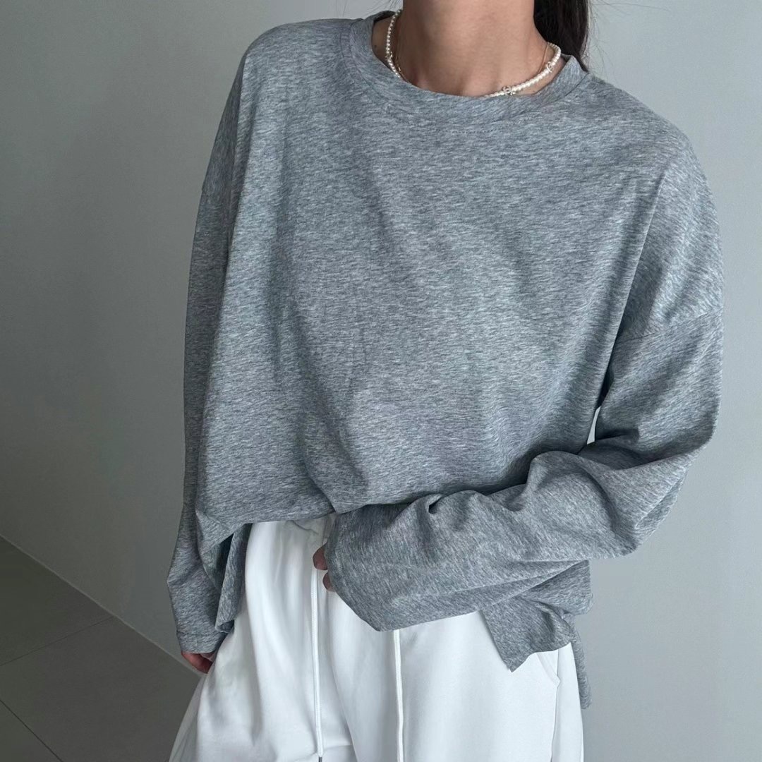 RIPPLE韓國直郵㊣東大門實拍女裝新品推薦人氣休閑職業長袖T恤RIPPLE長袖T恤