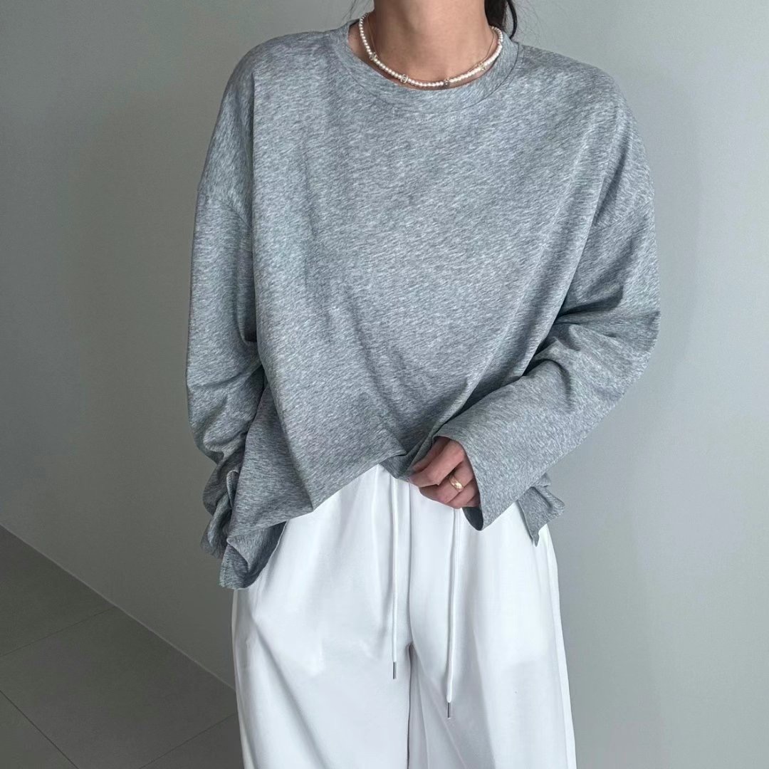 RIPPLE韓國直郵㊣東大門實拍女裝新品推薦人氣休閑職業長袖T恤RIPPLE長袖T恤圖色2