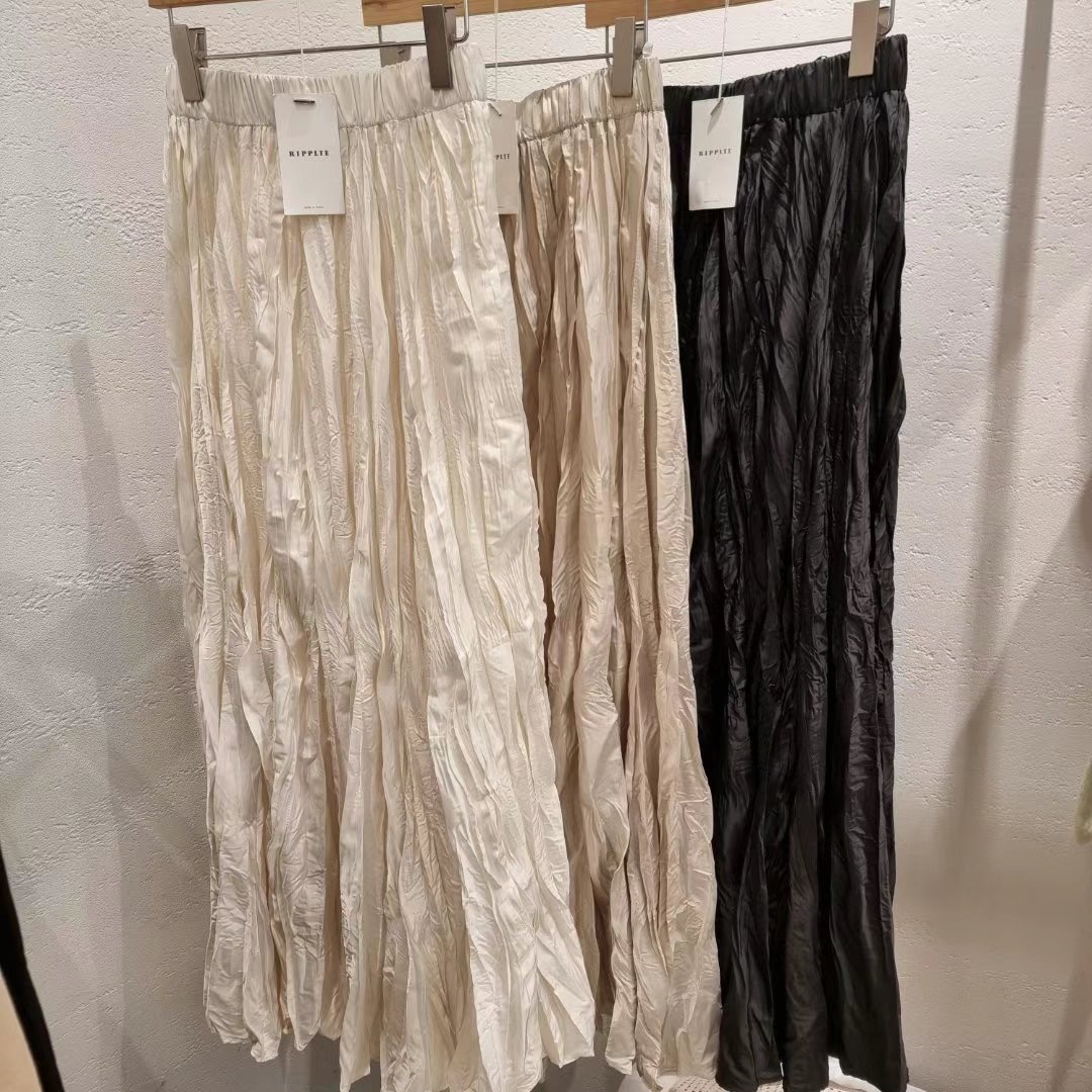 RIPPLE東大門實拍女裝新品時尚25春夏真品熱賣休閑職業長裙RIPPLE長裙圖色3左三色