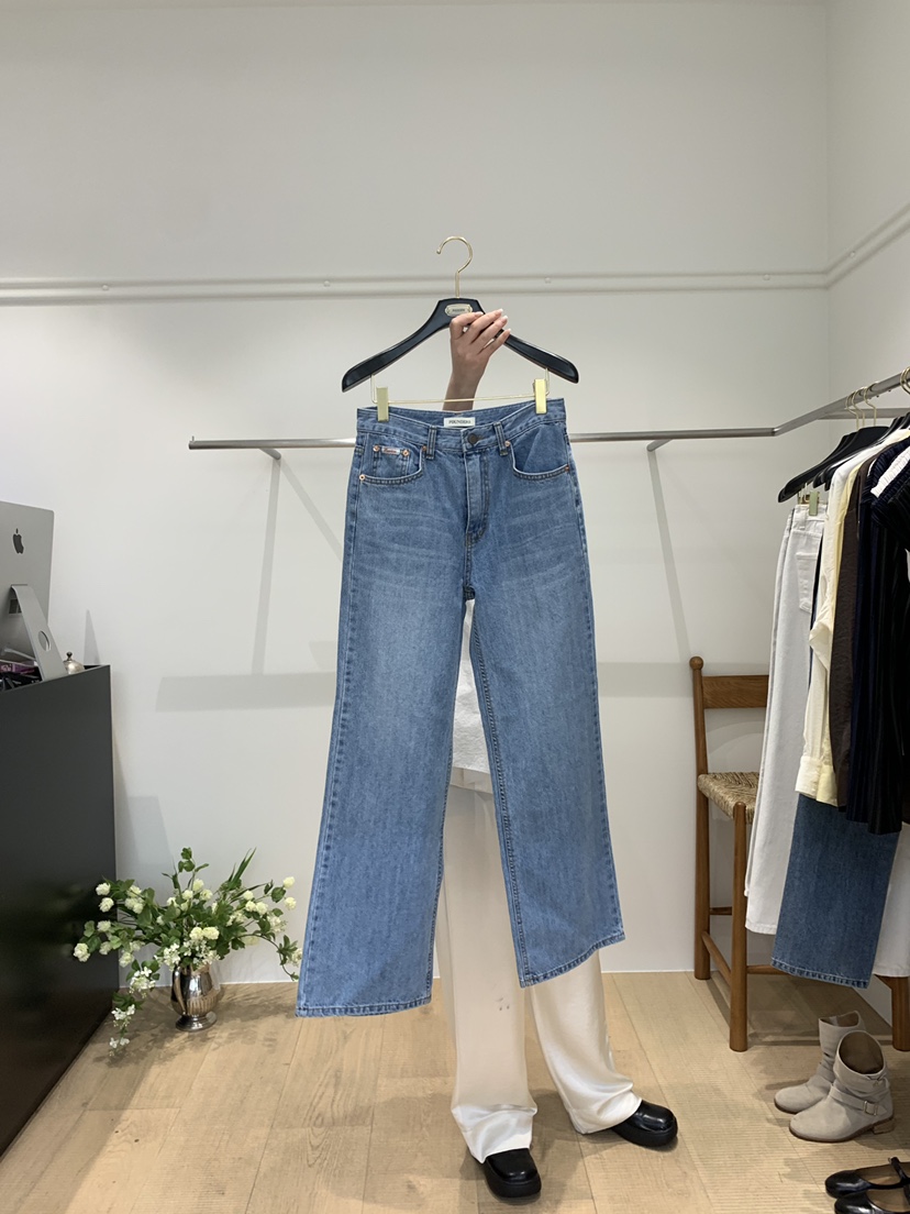 FOUNDERS韓國㊣直郵東大門代購女裝新品人氣休閑職業牛仔褲FOUNDERS牛仔褲圖色2