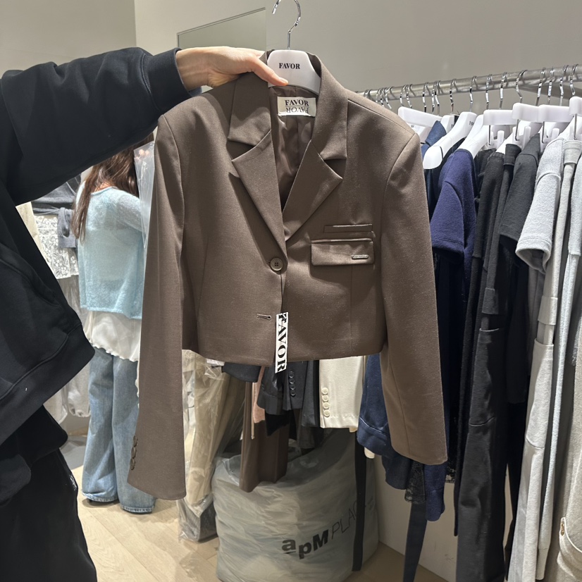 FAVOR-P韓國㊣直郵東大門代購女裝新品休閑人氣熱賣25春夏夾克FAVOR夾克