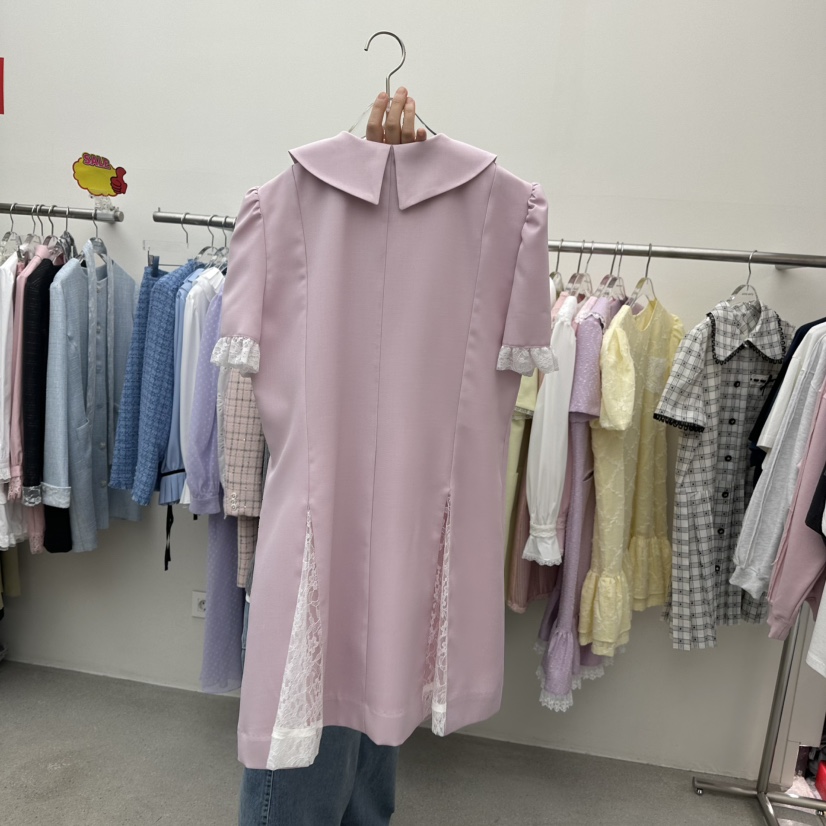 ANNA VERRY-P直郵韓國代購㊣女裝新款職業25春夏連衣裙蕾絲ANNA VERRY/BELIEVE連衣裙