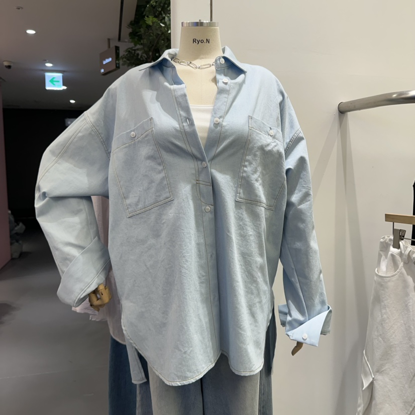 REIZ韓國㊣直郵東大門代購女裝新品熱賣25春夏人氣襯衫蕾絲衫REIZ襯衫/蕾絲衫