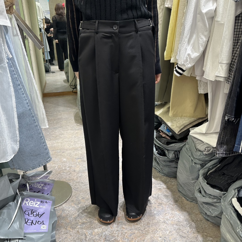 REIZ韓國直郵㊣東大門實拍女裝新款25春夏人氣職業休閑休閑褲REIZ休閑褲圖色3
