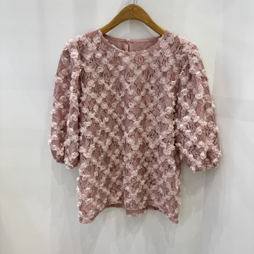 HAPPYBERRY韓國直郵㊣女裝新品25春夏休閑熱賣推薦襯衫蕾絲衫HAPPYBERRY襯衫/蕾絲衫圖色3