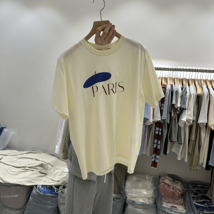 URBANSTORY/REMAKING直郵韓國代購㊣女裝新品25春夏T恤貝雷Remaking/URBANSTORYT恤圖色2