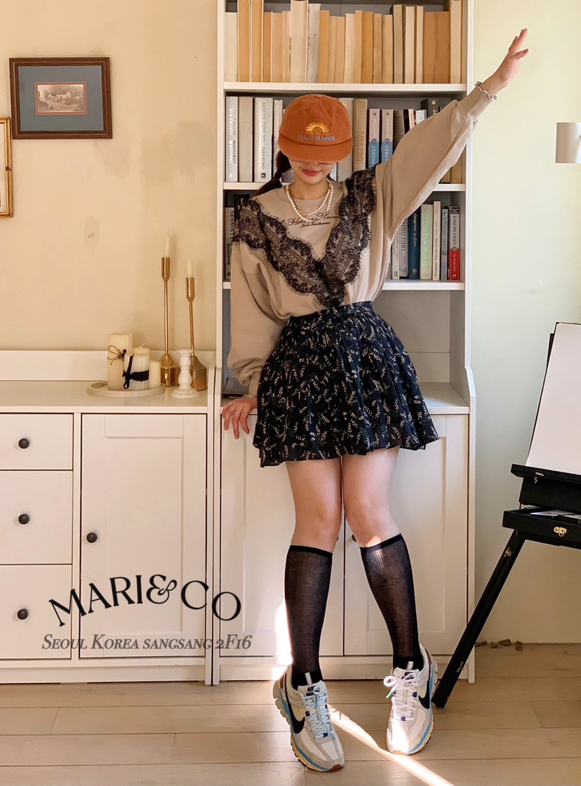 MARI CO韓國直郵㊣東大門實拍女裝新品熱賣職業休閑25春夏衛衣MARI CO衛衣