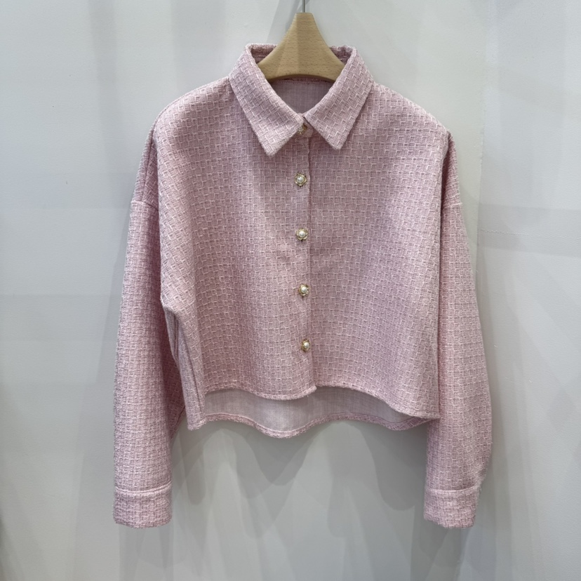 HAPPYBERRY韓國直郵㊣女裝新品推薦時尚人氣25春夏夾克粗花呢HAPPYBERRY夾克