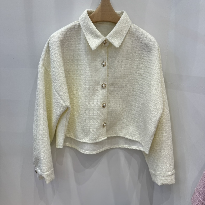 HAPPYBERRY韓國直郵㊣女裝新品推薦時尚人氣25春夏夾克粗花呢HAPPYBERRY夾克圖色2