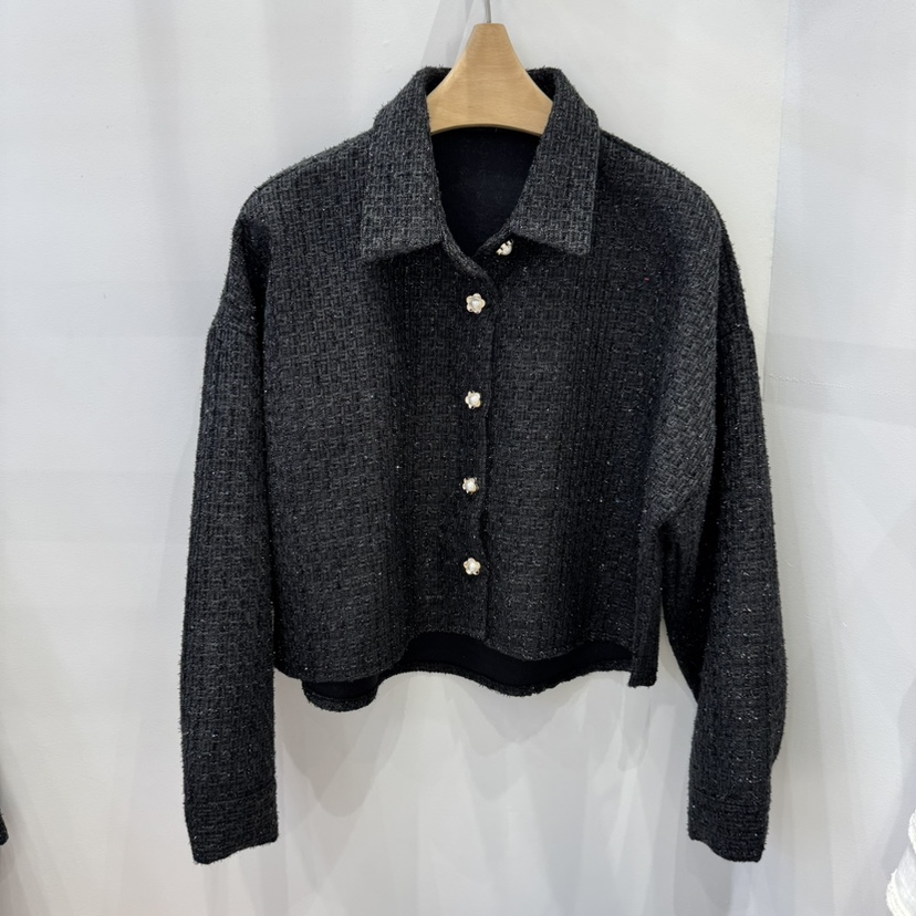 HAPPYBERRY韓國直郵㊣女裝新品推薦時尚人氣25春夏夾克粗花呢HAPPYBERRY夾克圖色3