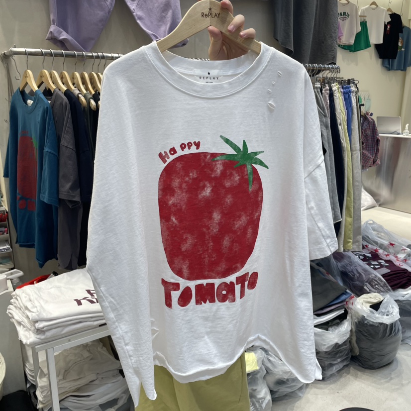 REPLAY韓國直郵㊣女裝新品時尚熱賣25春夏人氣職業推薦休閑T恤REPLAYT恤