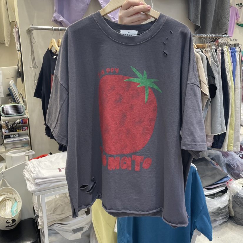 REPLAY韓國直郵㊣女裝新品時尚熱賣25春夏人氣職業推薦休閑T恤REPLAYT恤圖色3
