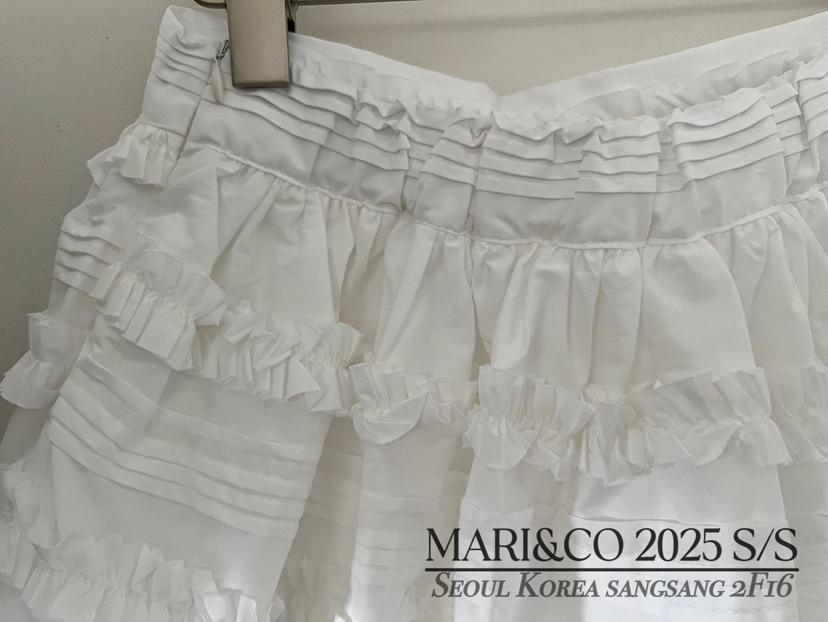 MARI CO直郵韓國代購㊣女裝新品25春夏熱賣人氣時尚休閑短裙MARI CO短裙