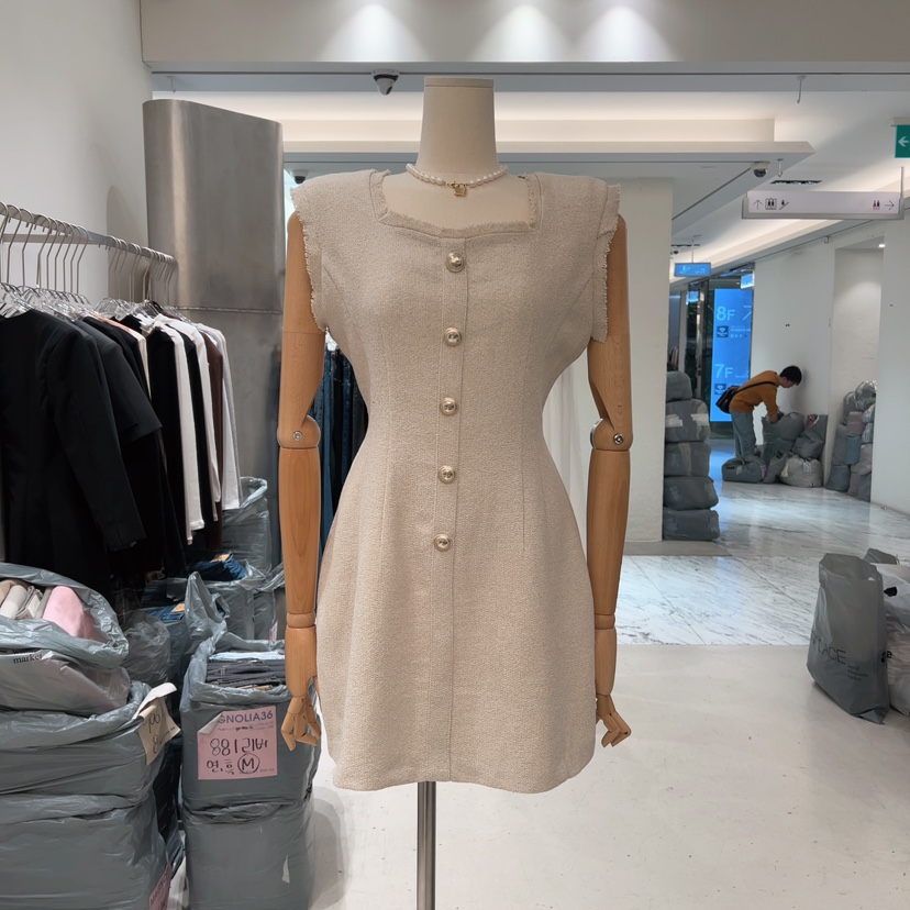 MAGNOLIA36-P韓國直郵㊣東大門實拍女裝新品職業人氣連衣裙MAGNOLIA36-P連衣裙圖色1