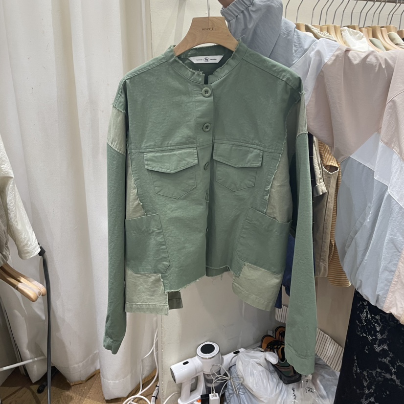 AUVERFIT直郵韓國代購㊣女裝新品熱賣休閑推薦25春夏夾克復古AUVERFIT夾克圖色2
