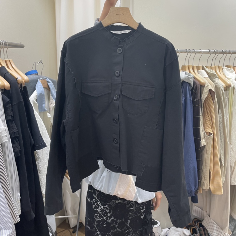 AUVERFIT直郵韓國代購㊣女裝新品熱賣休閑推薦25春夏夾克復古AUVERFIT夾克圖色3