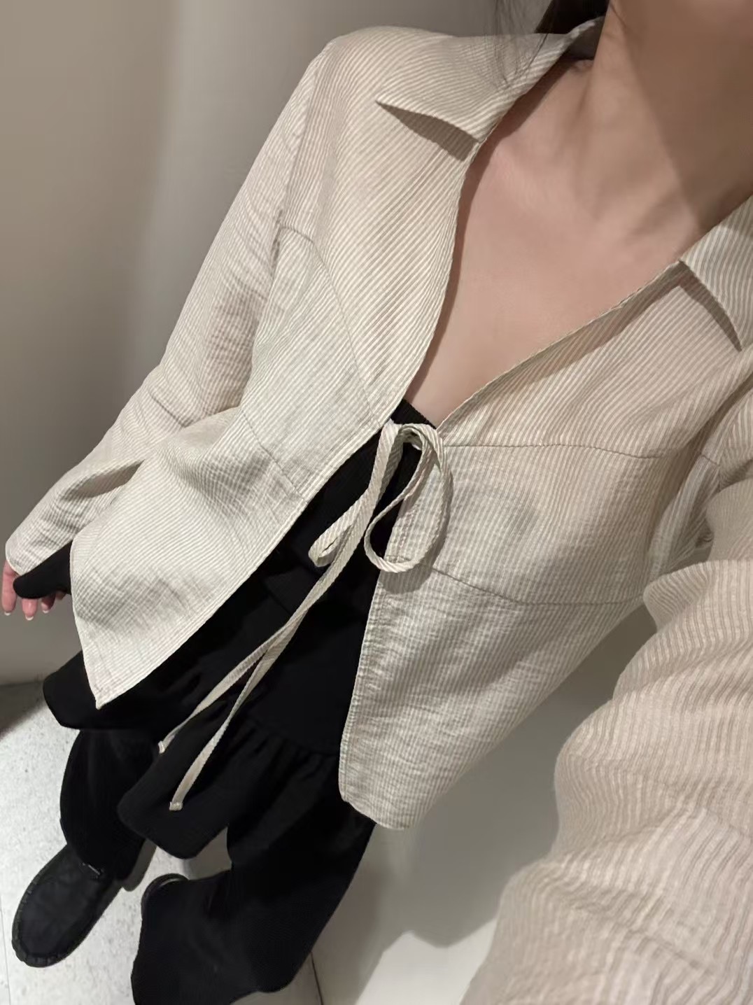 BOUND韓國㊣直郵東大門代購女裝新品推薦襯衫蕾絲衫不含內搭BOUND襯衫/蕾絲衫