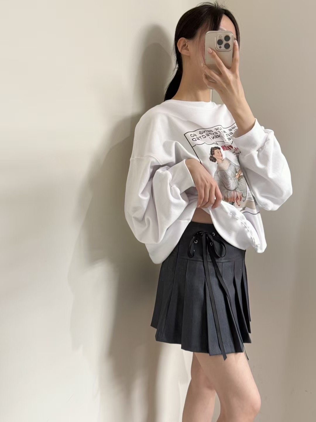 BOUND韓國直郵㊣東大門實拍女裝新款職業推薦25春夏休閑短裙BOUND短裙