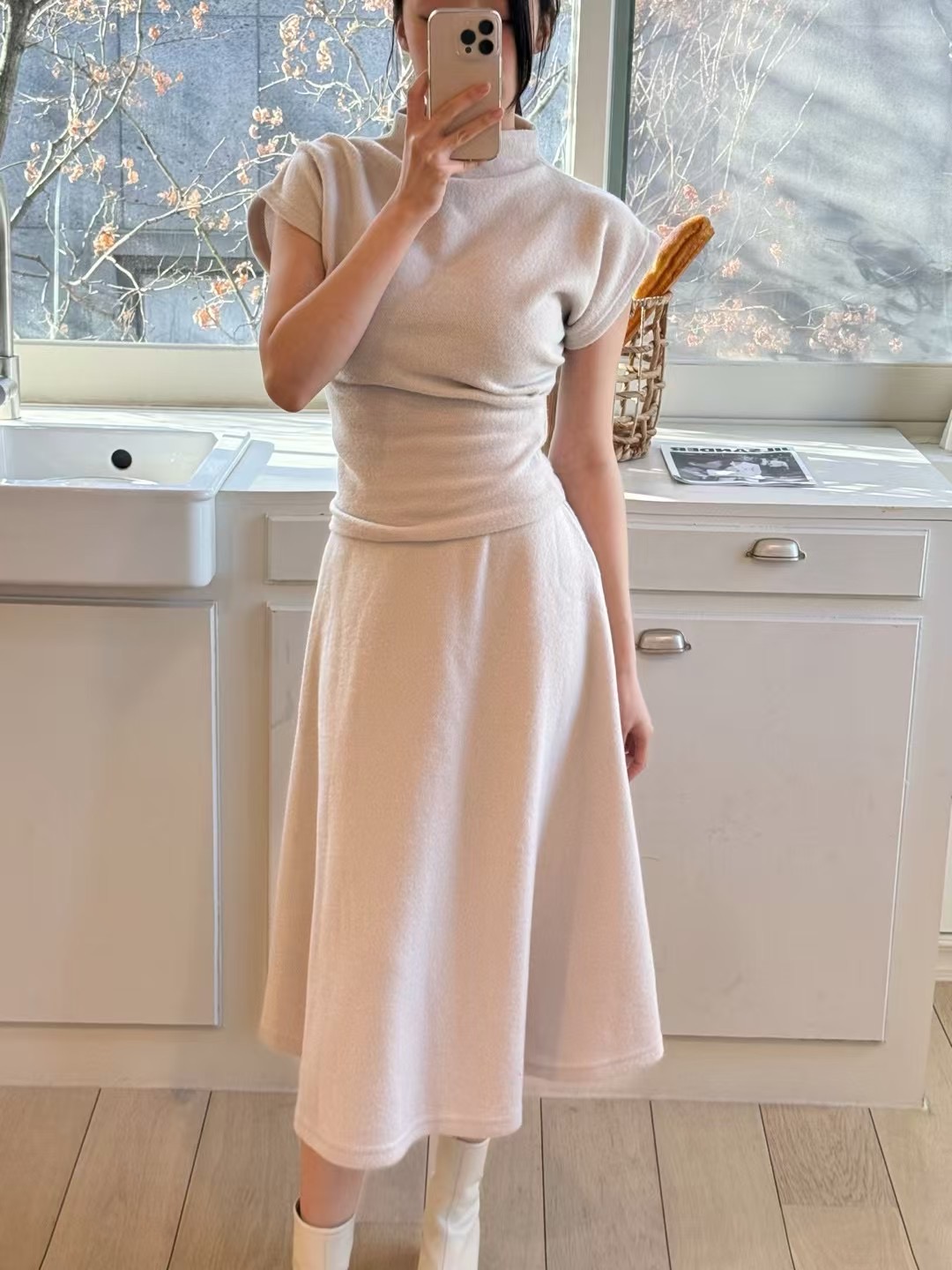 BOUND韓國直郵㊣東大門實拍女裝新品休閑時尚人氣半身裙中短裙BOUND半身裙/中短裙