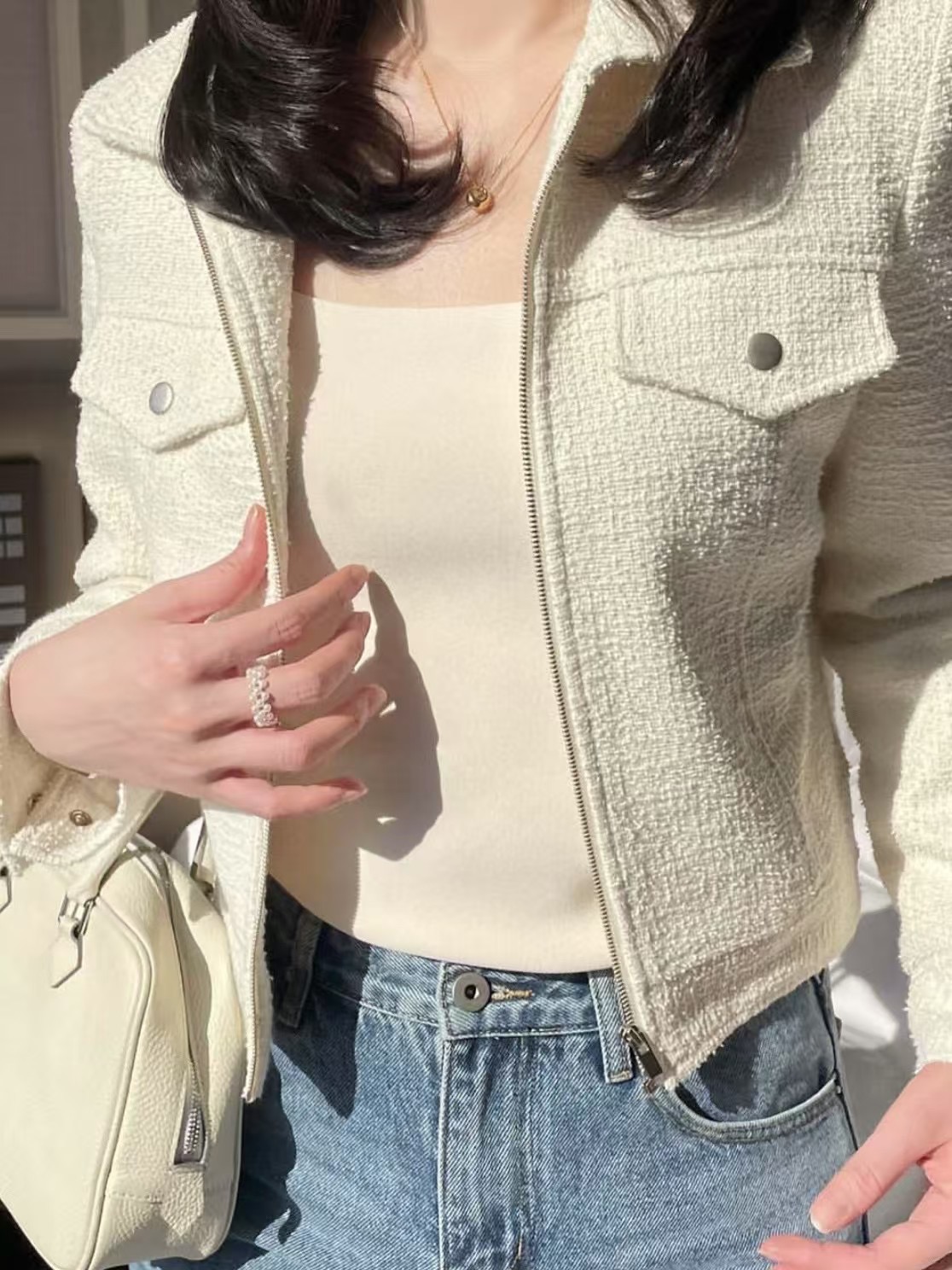 BOUND韓國直郵㊣東大門實拍女裝新品時尚熱賣人氣休閑25春夏夾克BOUND夾克