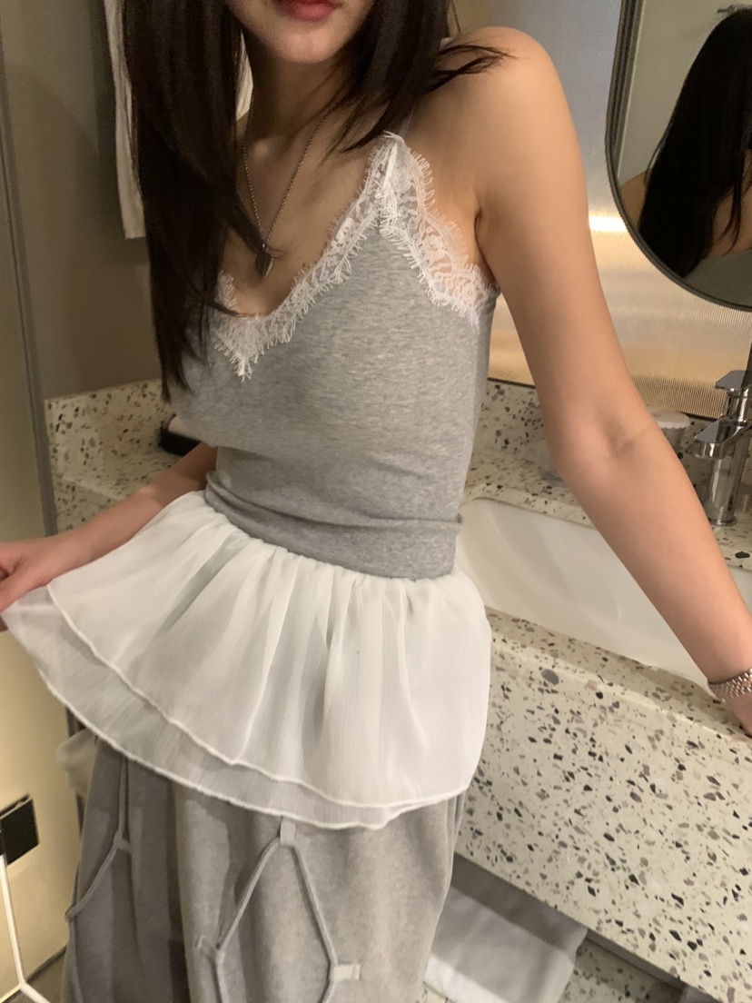 BADCALM直郵韓國代購㊣女裝新品人氣職業熱賣25春夏吊帶背心BADCALM吊帶/背心