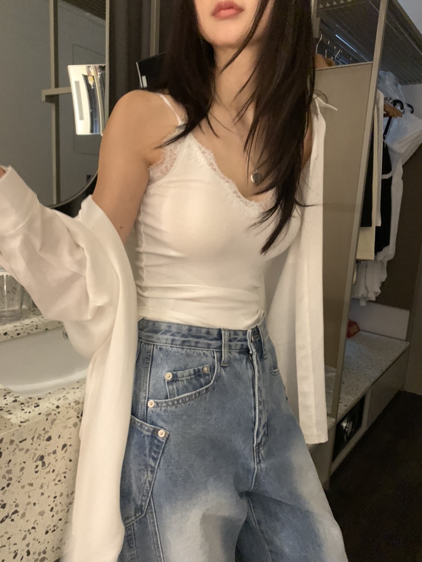 BADCALM直郵韓國代購㊣女裝新品人氣職業熱賣25春夏吊帶背心BADCALM吊帶/背心