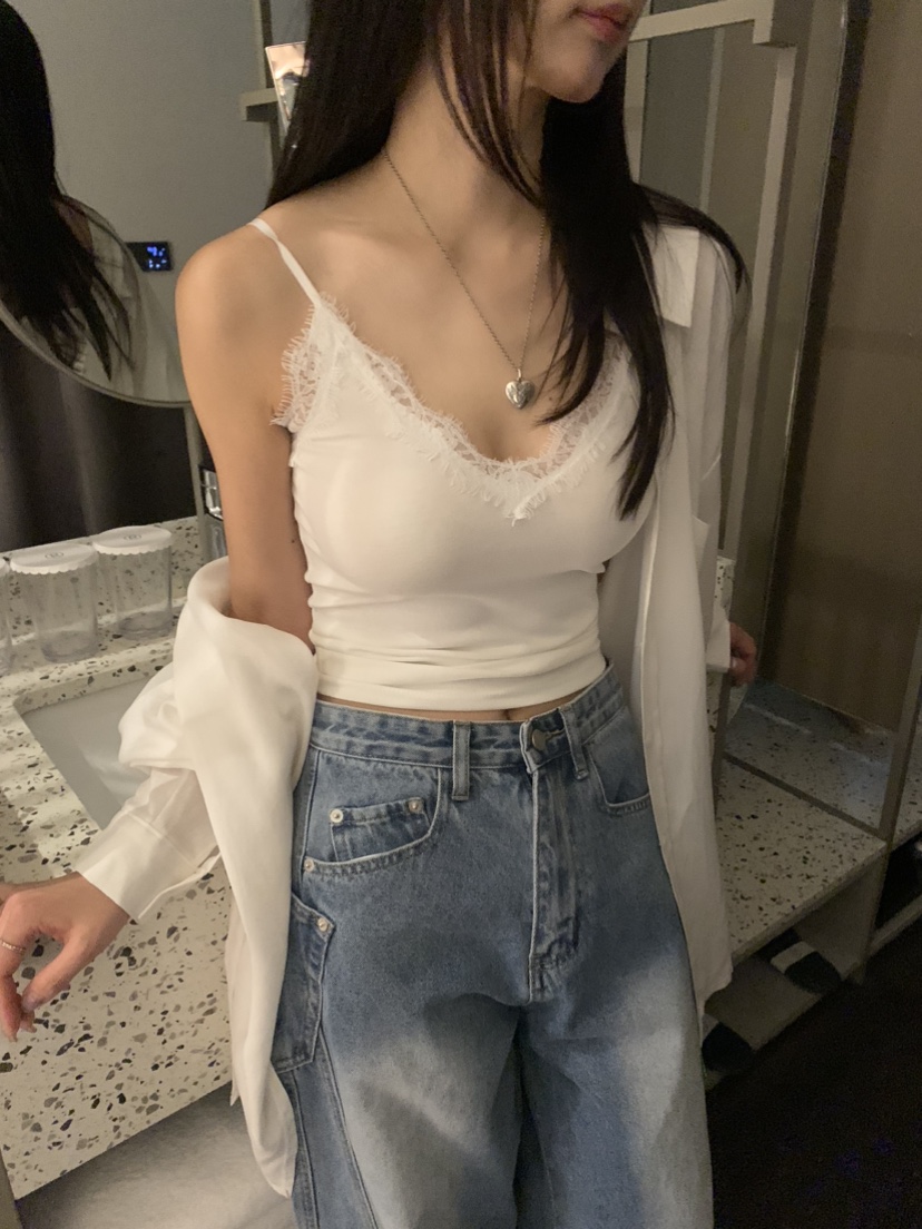 BADCALM直郵韓國代購㊣女裝新品人氣職業熱賣25春夏吊帶背心BADCALM吊帶/背心圖色5