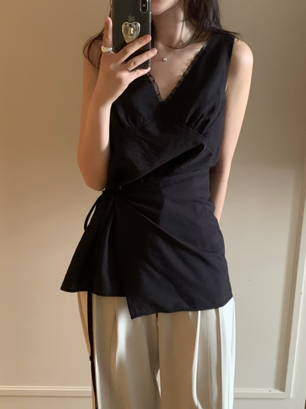 MINIT韓國直郵㊣女裝新品時尚休閑25春夏人氣熱賣襯衫蕾絲衫MINIT襯衫/蕾絲衫
