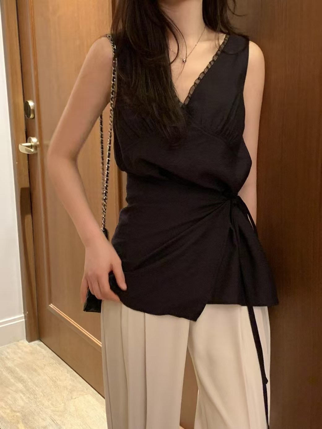 MINIT韓國直郵㊣女裝新品時尚休閑25春夏人氣熱賣襯衫蕾絲衫MINIT襯衫/蕾絲衫圖色2