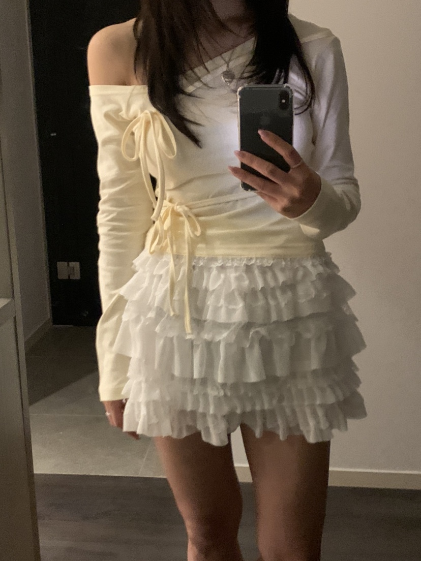 BADCALM韓國直郵㊣東大門實拍女裝新款時尚休閑長袖T恤蝴蝶結BADCALM長袖T恤圖色2