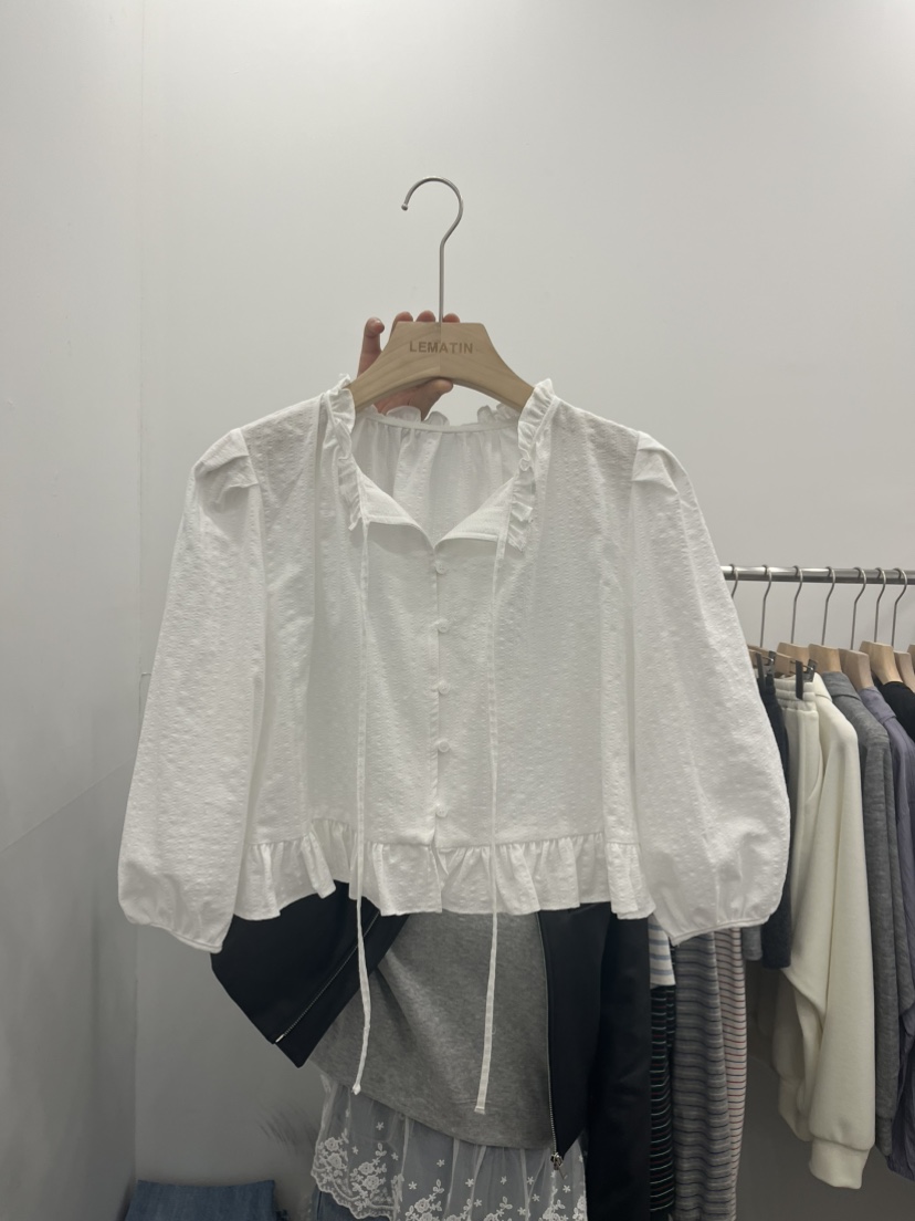 LEMATIN韓國直郵㊣女裝新品人氣推薦休閑時尚職業襯衫蕾絲衫LEMATIN襯衫/蕾絲衫
