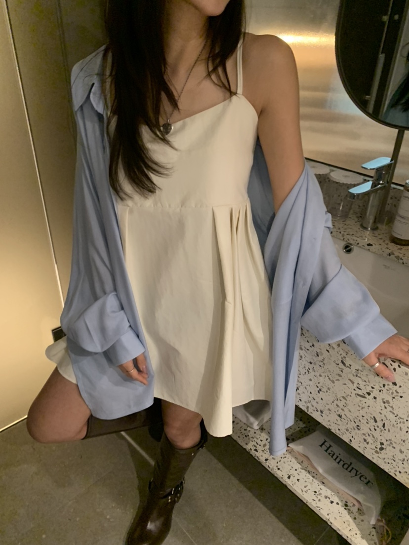 BADCALM韓國直郵㊣東大門實拍女裝新款25春夏襯衫蕾絲衫亞麻寬松BADCALM襯衫/蕾絲衫