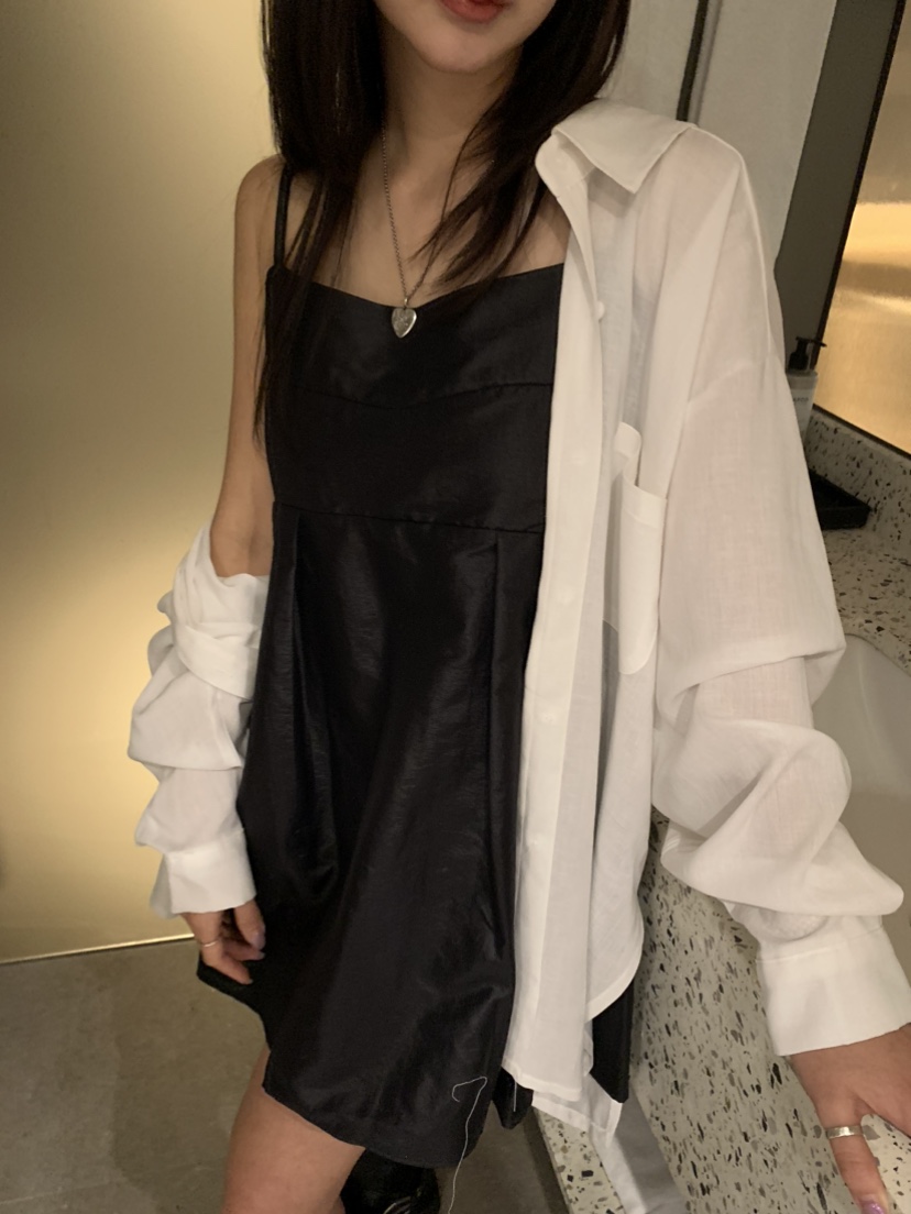 BADCALM韓國直郵㊣東大門實拍女裝新款25春夏襯衫蕾絲衫亞麻寬松BADCALM襯衫/蕾絲衫
