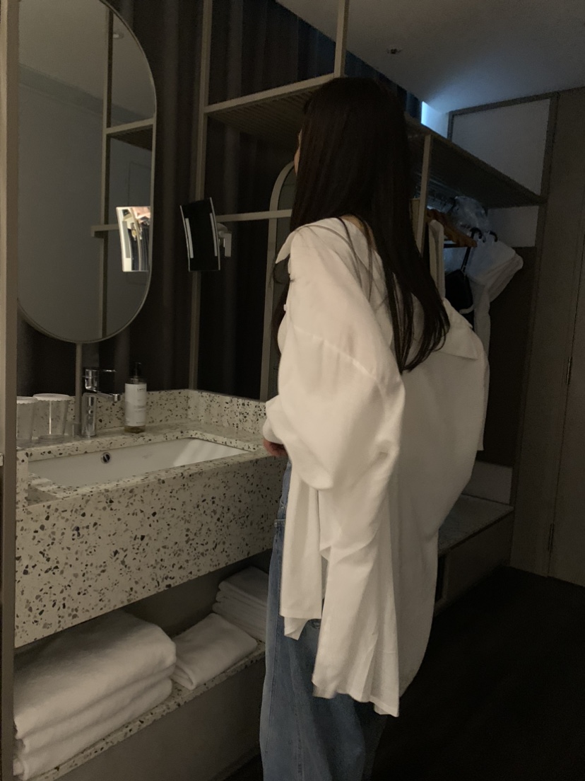 BADCALM韓國直郵㊣東大門實拍女裝新款25春夏襯衫蕾絲衫亞麻寬松BADCALM襯衫/蕾絲衫