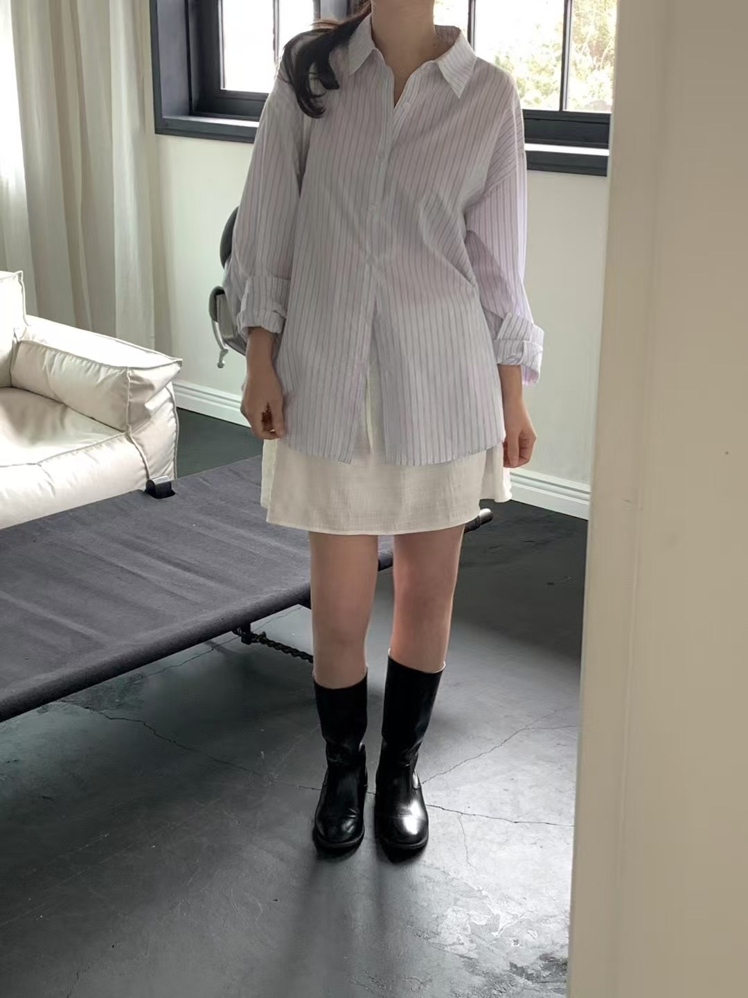 MINIT韓國直郵㊣東大門實拍女裝新品職業熱賣人氣襯衫蕾絲衫MINIT襯衫/蕾絲衫