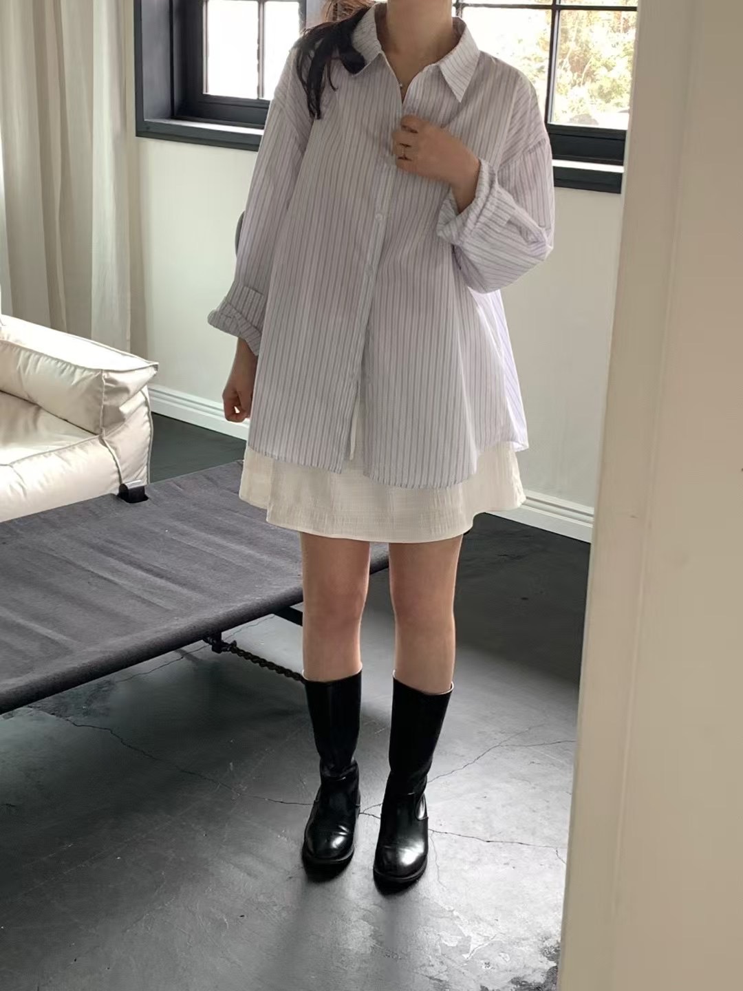 MINIT韓國直郵㊣東大門實拍女裝新品職業熱賣人氣襯衫蕾絲衫MINIT襯衫/蕾絲衫
