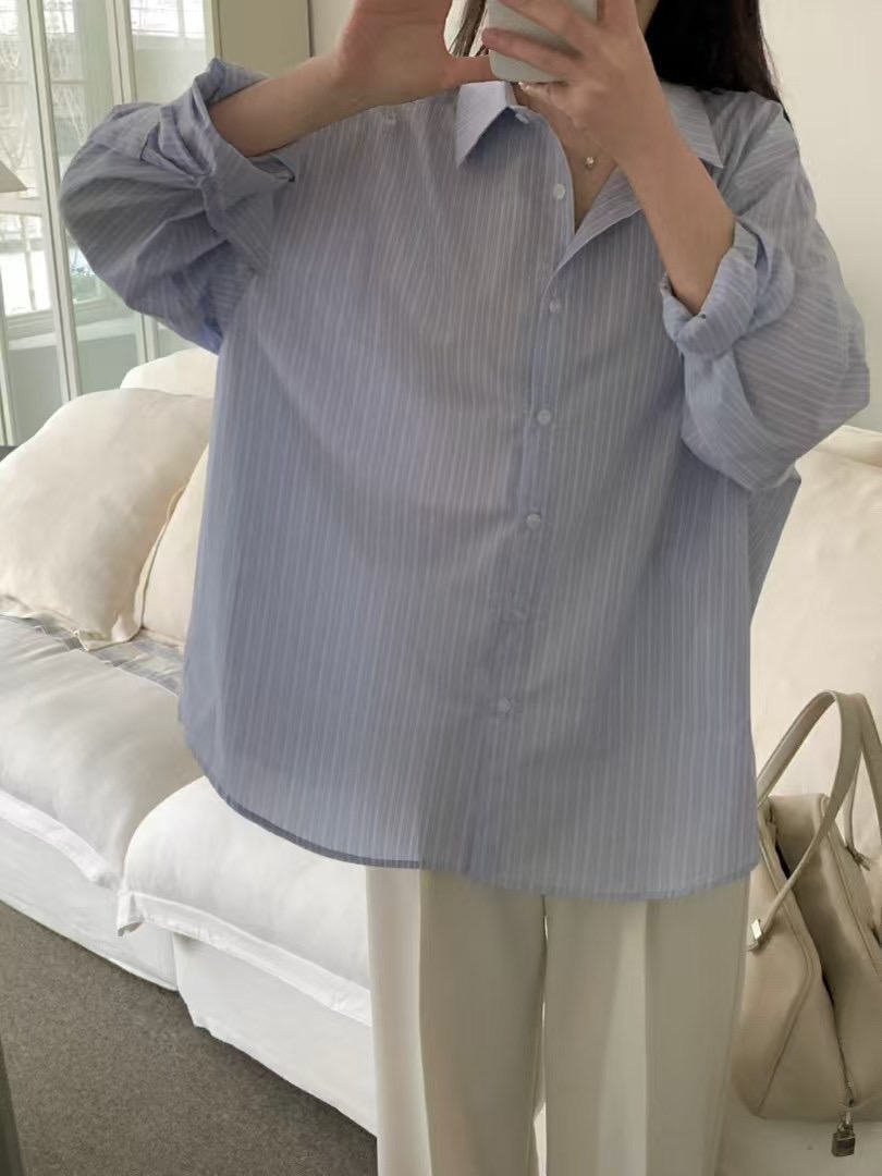 MINIT韓國直郵㊣東大門實拍女裝新品職業熱賣人氣襯衫蕾絲衫MINIT襯衫/蕾絲衫