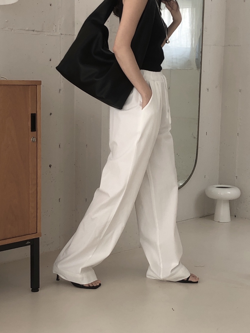 LE BUTTER韓國直郵㊣女裝新品25春夏休閑人氣休閑褲棉質綁帶LE BUTTER休閑褲