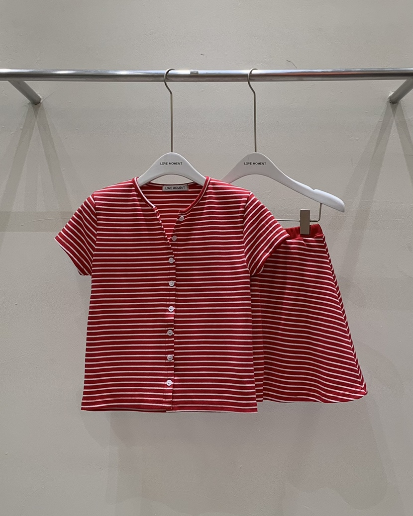 LOVE MOMENT直郵韓國代購㊣女裝新品時尚熱賣套裝套裝開衫LOVE MOMENT套裝