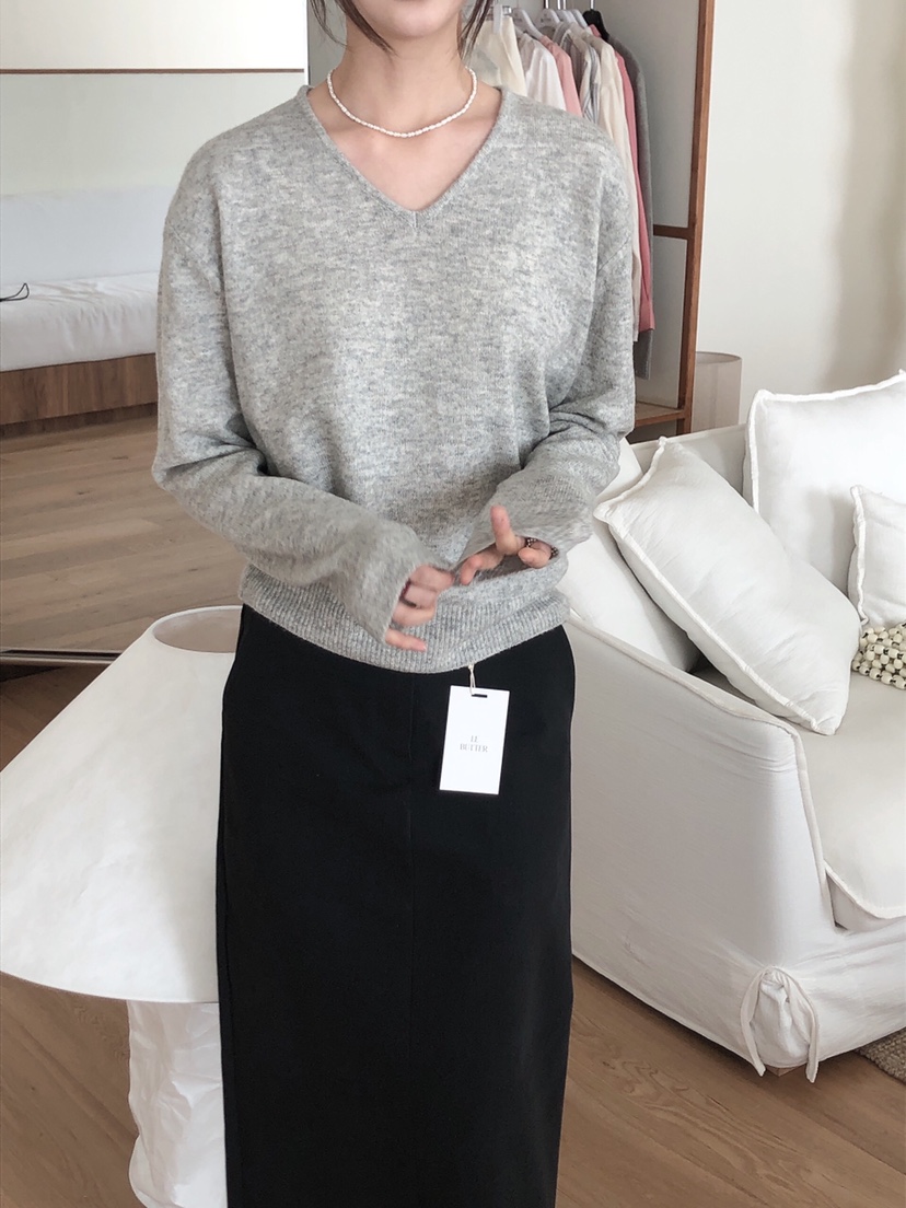LE BUTTER韓國直郵㊣東大門實拍女裝新款休閑25春夏針織衫LE BUTTER針織衫