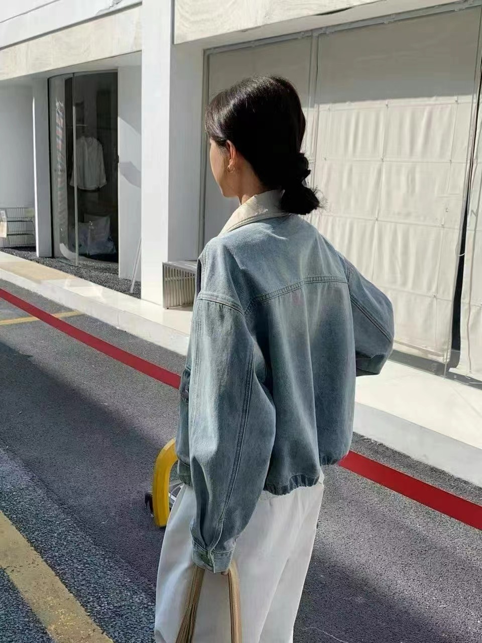 CELLONA直郵韓國代購㊣女裝新品25春夏職業休閑時尚夾克皮革CELLONA夾克