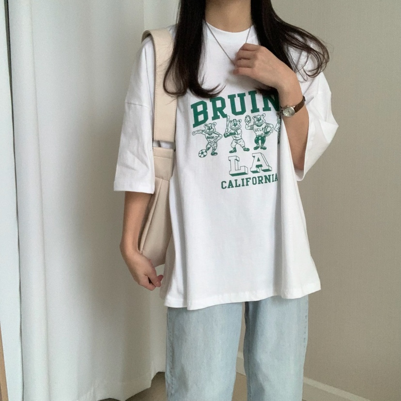 HELLO JINI直郵韓國代購㊣女裝新款人氣休閑25春夏熱賣T恤HELLO JINIT恤