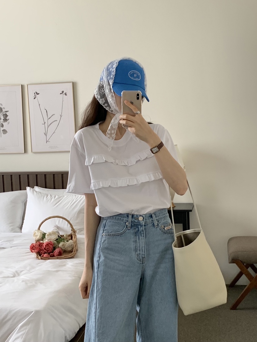 FORMSTUDIO韓國直郵㊣女裝新款推薦25春夏熱賣時尚職業休閑T恤FORMSTUDIOT恤