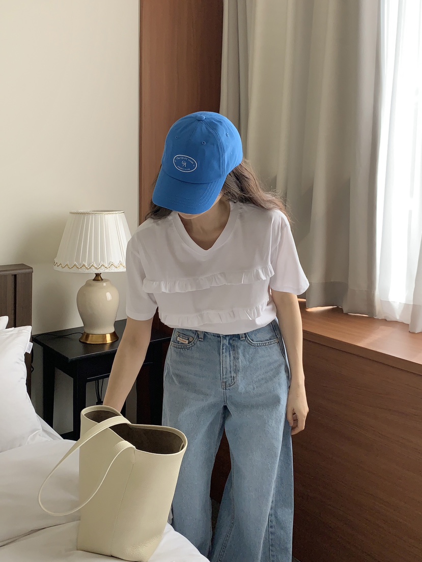 FORMSTUDIO韓國直郵㊣女裝新款推薦25春夏熱賣時尚職業休閑T恤FORMSTUDIOT恤